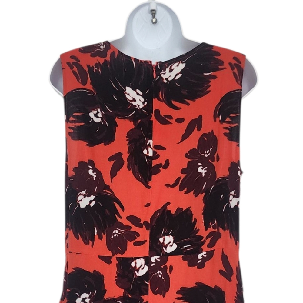 NWOT A New Day Floral Sleeveless Summer Dress Size Medium Orange Lightweight. - Picture 7 of 9